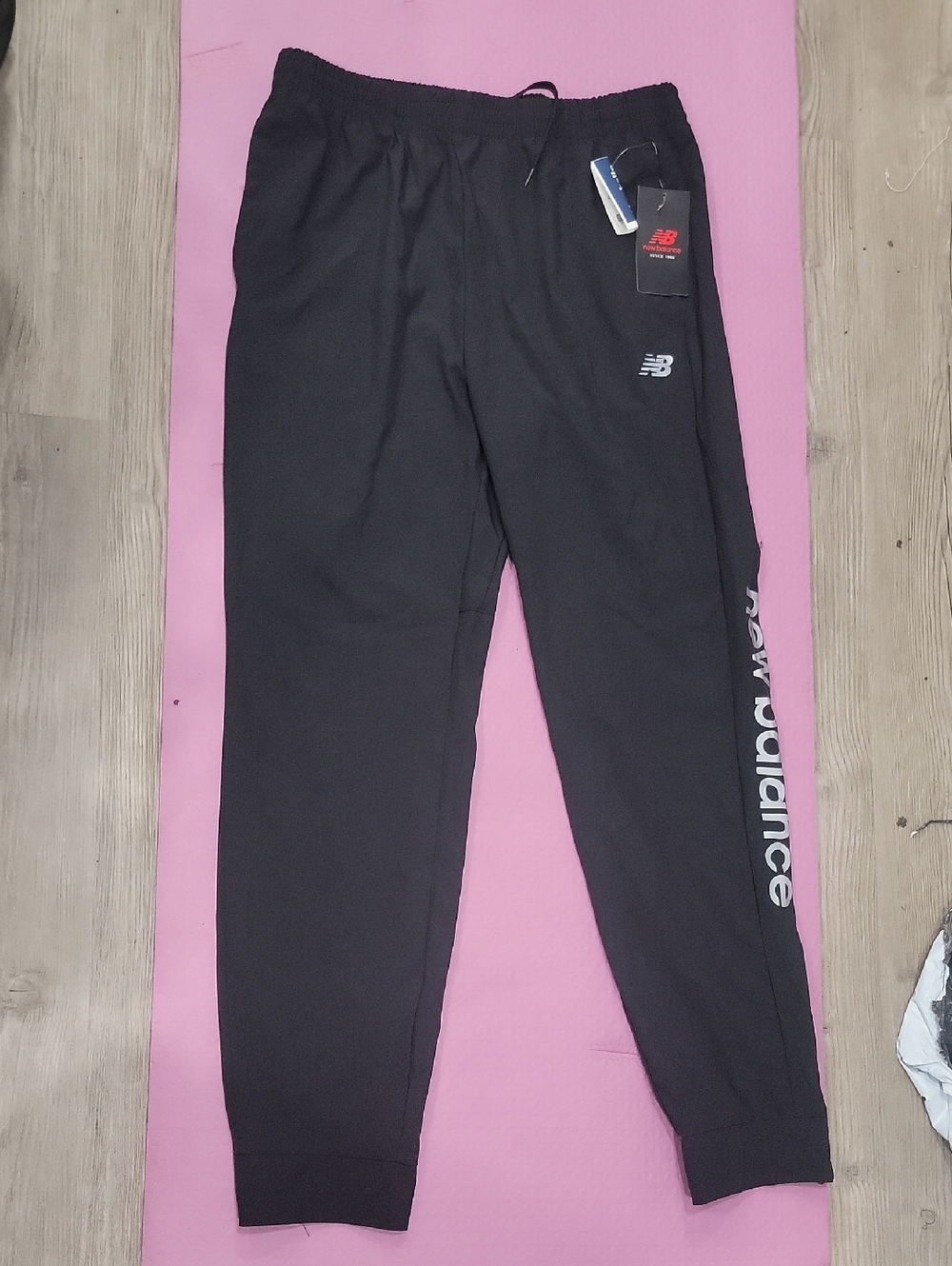 New Balance Black Jogger Pants with Side Branding